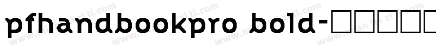 pfhandbookpro bold字体转换